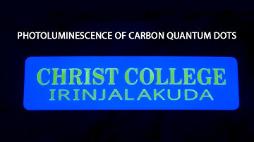 Photoluminescence of Carbon Quantum Dots | Christ College (Autonomous) Irinjalakuda