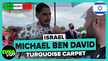 ISRAEL EUROVISION 2022: Michael Ben David - I.M (TURQUOISE CARPET INTERVIEW)