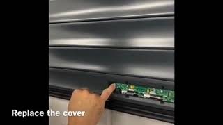 Change The Battery In The Bottom Edge Transmitter Of A Euroll Uk Roller Garage Door