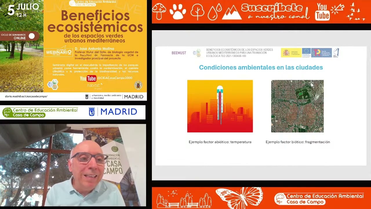 Beneficios ecosistémicos de los espacios verdes urbanos mediterráneos (webinario)