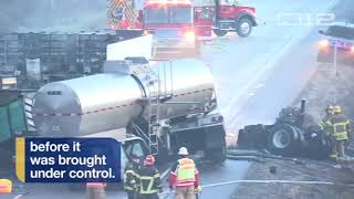 Two truck drivers die in fiery Newberg-Dundee Bypass crash