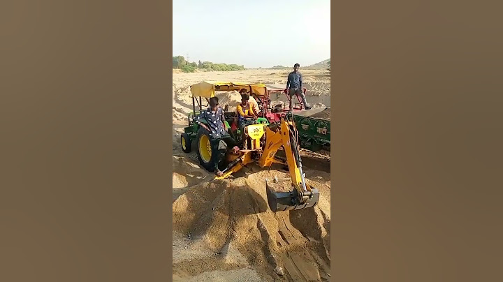 ट्रैक्टर को जेसीबी मशीन बनाया🚜