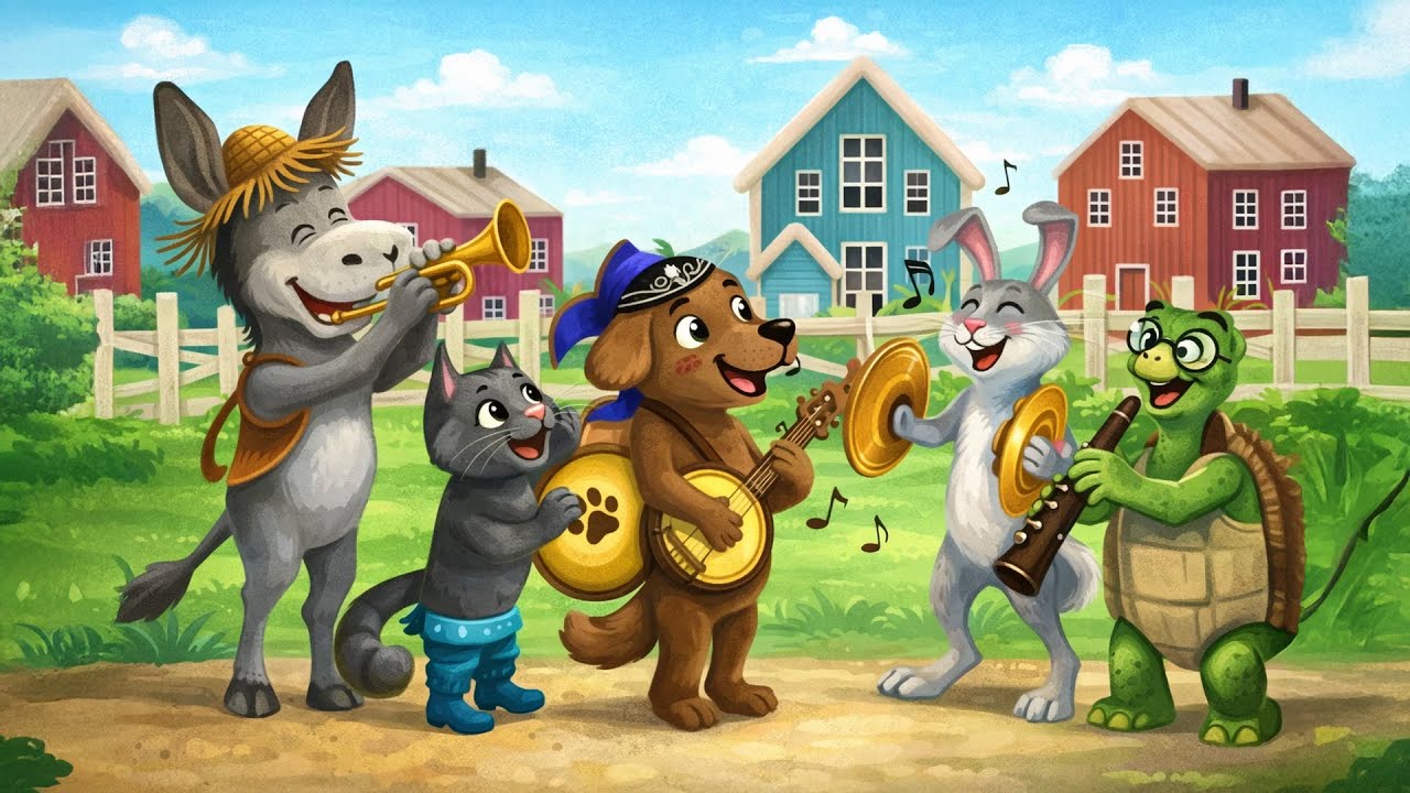 The Tortoise, the Hare, and the Traveling Band | Fairy Tales & Bedtime Stories For Kids