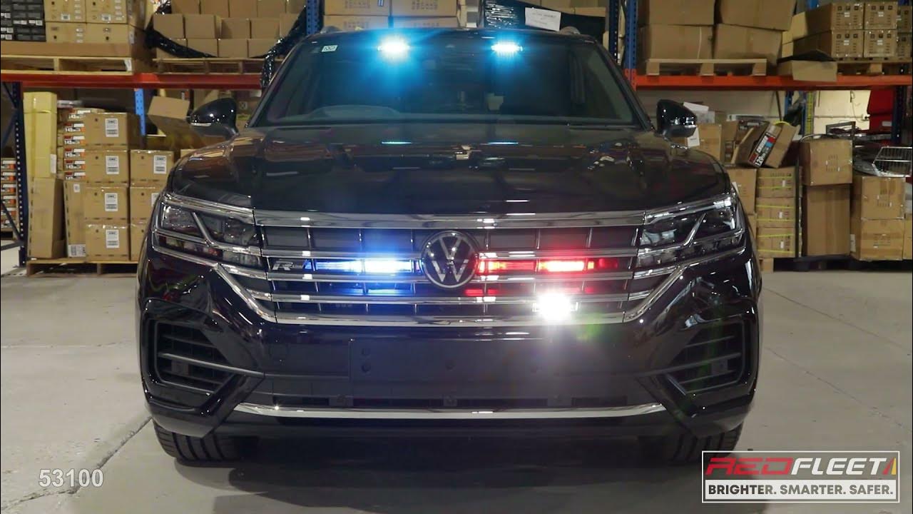 UNMARKED VW TOUAREG EMERGENCY VEHICLE WITH REDFLEET LED WARNING LIGHTS YouTube
