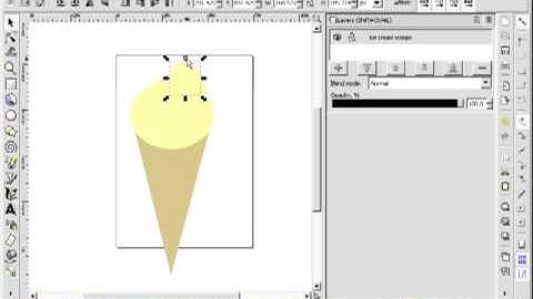 How to make icecream inkscape