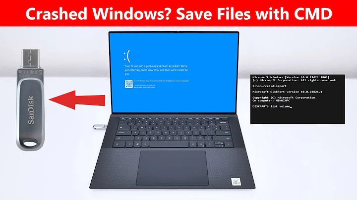 Recover Files from a Crashed Windows 10/11 System Using Command Prompt (Bootable USB Method)