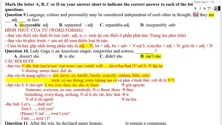 ĐỀ THI THỬ TỐT NGHIỆP THPT MÔN TIẾNG ANH 2024