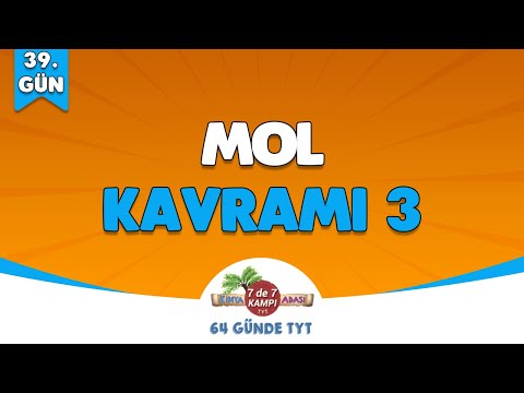 📌39. GÜN | Mol Kavramı ( Kütle -  Hacim - Tanecik) 🤓 Kimya Adası #tytkimya