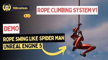 UE 5.1 Rope Swing like in the Marvel Spider man games - V1- Demo