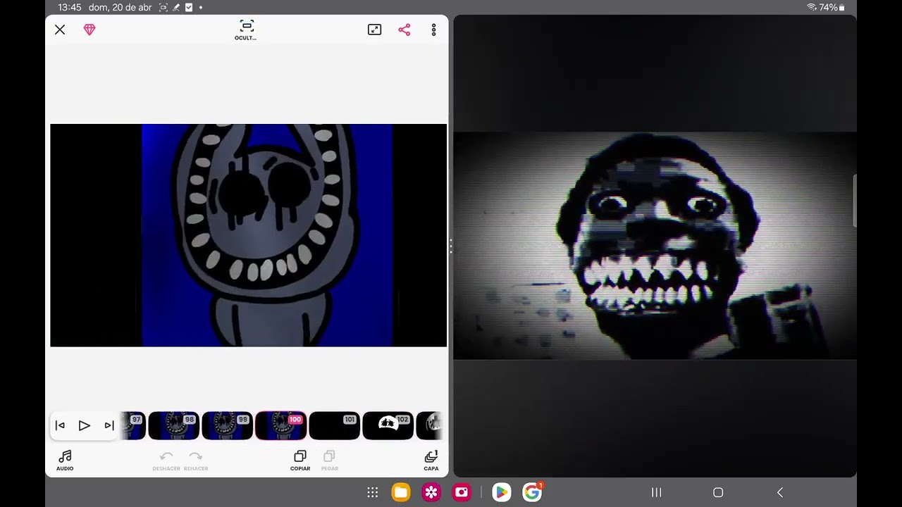 Smily be happy becoming uncanny with 30 phases my own draw