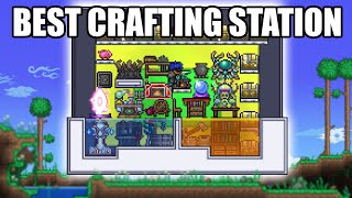 How to create the MOST EFFICIENT crafting station in Terraria using GLITCHES