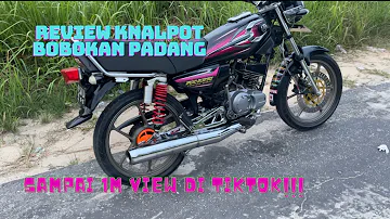 REVIEW KNALPOT RXKING BOBOKAN PADANG!! ASLI PEDAS SUARANYA WAKK🔥