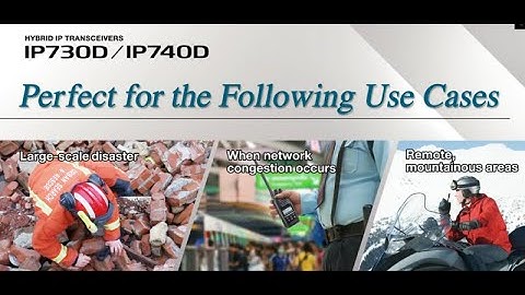 IP730D/IP740D de Hybride IP-portofoon van Icom