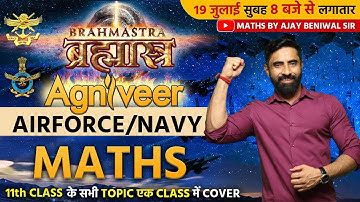 Agniveer Airforce Maths Classes | Navy SSR Maths | Class 11 maths marathon | navy maths marathon