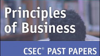 Principles of Business January 2022 Paper 1 Questions 1- 30