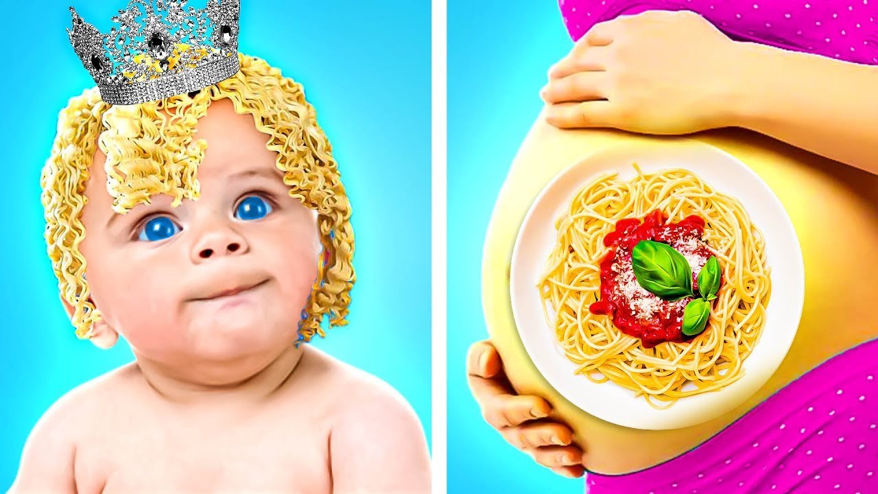Fun Cooking Challenge! Pregnant Princess, Cooking Tricks by Kaboom
