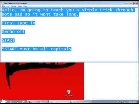 Simple Website Pop-up Using Notepad