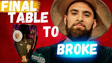 WSOP Main Event FT to Busto and Back Again. Aram Zobian