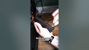 Installing a fan/rgb hub in your PC! #pcbuild #pcgaming #gamingpc #gaming #pc #pctips #shorts