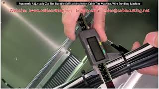 Automatic Adjustable Zip Ties Durable Self Locking Nylon Cable Ties Machine, Wire Bundling Machine