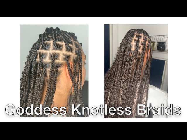 Knotless Goddess Braids Tutorial  Detailed how to for beginners