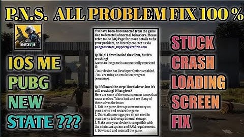 PUBG NEW STATE ALL NEW PROBLEM FIX ONE SOLUTION UNABLE TO CONNECT FAILED TO LOAD DISCONNECTED FIX
