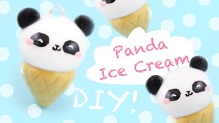 DIY Clay Panda Ice Cream charm! | Kawaii Friday