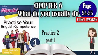 7 SMP- Chapter 6 part 3- What do you usually do- Buku Mandiri halaman 54-55 Bahasa Inggris kelas VII