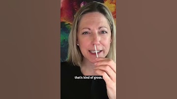 COVID-19 rapid test: How to swab your nose and mouth 🦠 #shorts
