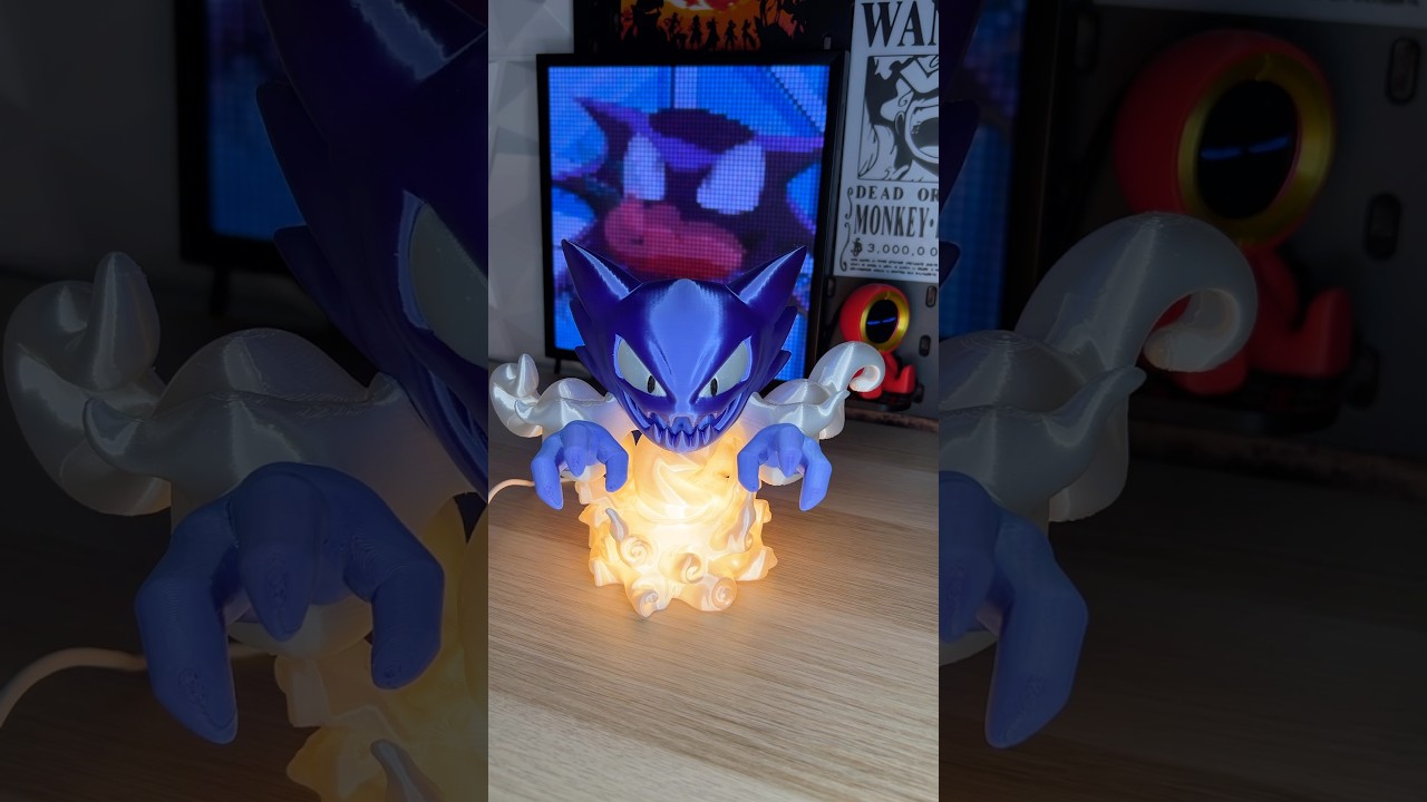 Haunter Ghost Pokemon Lamp 👻 #pokemon #3dprinting #ghostpokemon