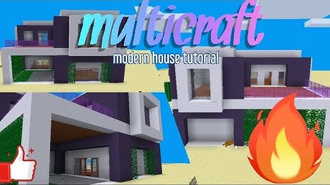 How to Build a modern House in MultiCraft |Modern House Tutorial 4|