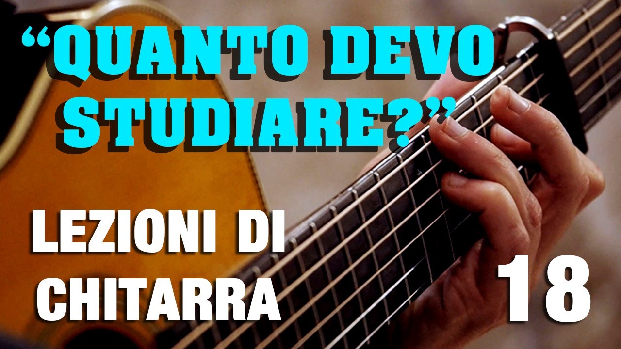 Quanto tempo studiare la chitarra? Lezioni di chitarra Daniele