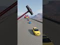 Epic Car Destruction: Small to Giant Vehicles vs Massive Hammer in BeamNG.drive 🚗💥