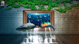 3D Fish Out Of Frame - Photo Manipulation Tutorial - Photoshop CC screenshot 4