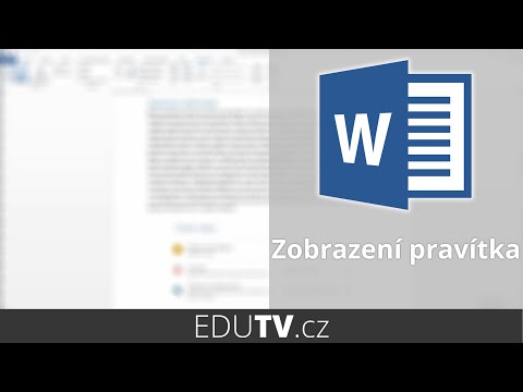 Jak zobrazit pravítko ve Wordu? | EduTV