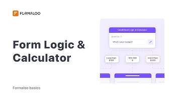 Use Logic and Calculator in your forms