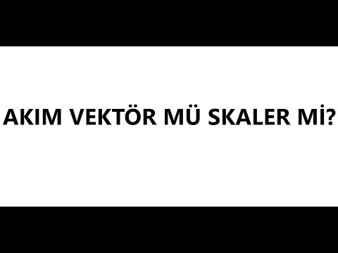 Video: Konum vektör mü yoksa skaler mi?