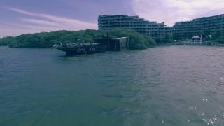 SS Ayrfield Shipwreck Famous Shipwrecks Homebush NSW via Aerial Drone 4k