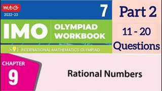 IMO Olympiad Chapter 9 Rational  Numbers Part 2 for Class 7