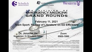 Dr. Jennifer He: Literature Review on ED Efficiency