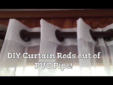DIY Curtain Rods out of PVC Pipe!!!