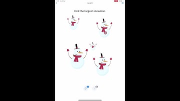 Easy Game - Brain Test Level 8 - Find the largest snowman