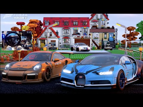 Forza Horizon 4 Gopro Lego Bugatti Chiron Vs Lego Porsche 911 Gt3rs Online