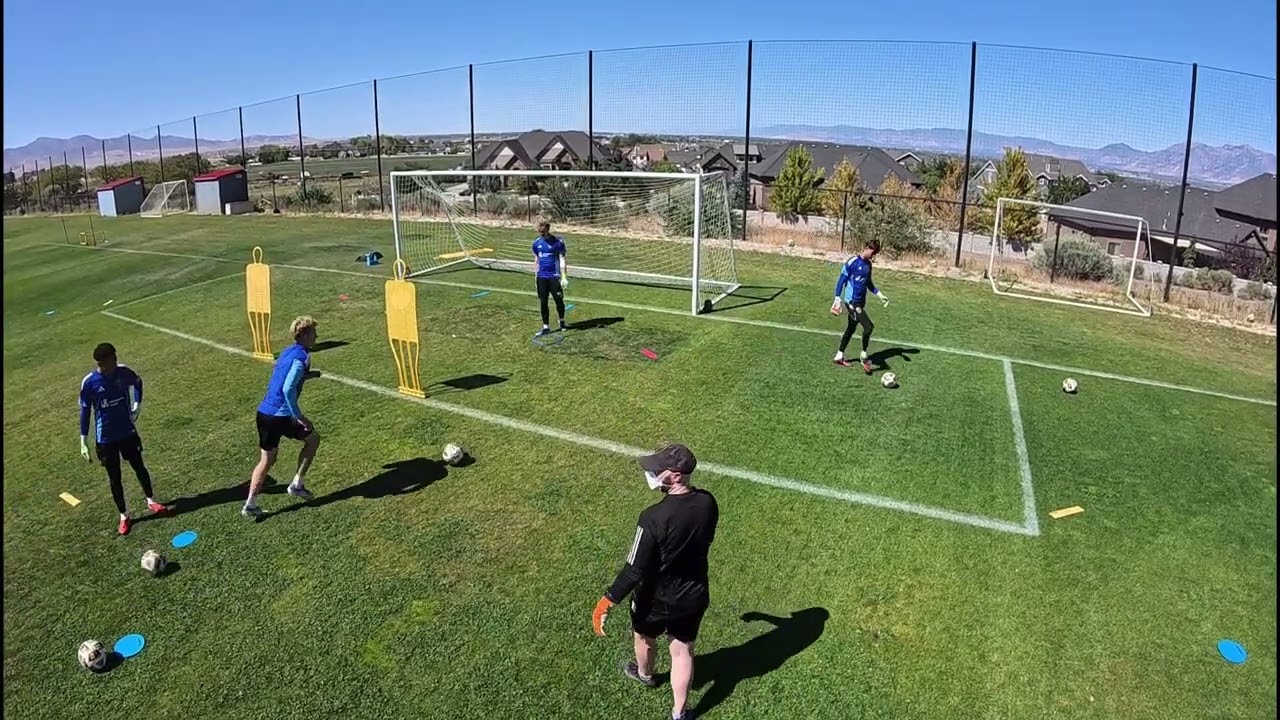 Real Salt Lake Academy Goalkeeper Training - Shot Stopping - Power Step   Negative Step - 8-18-2025
