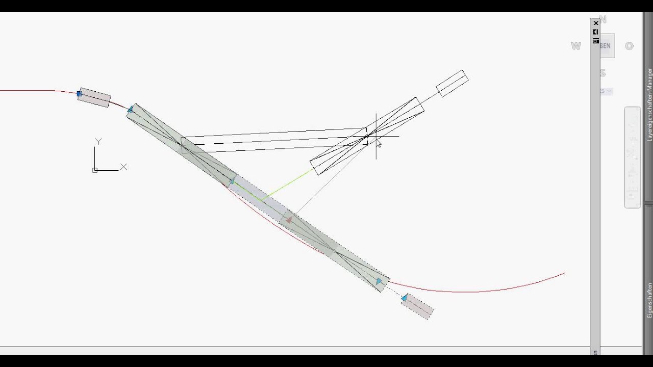 komplexes Fahrzeug für manuelle Schleppkurve