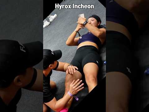 "하이록스 인천 완주 후 근육 마사지... 표정이 모든 걸 말해줌 😵"