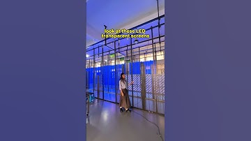 LED transparent screen with very good permeability #leddisplay #ledfactory #madeinchina
