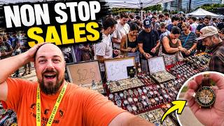 I Got SWAMPED Selling Vintage Watches at a Flea Market