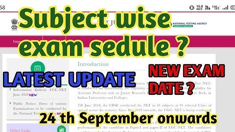 UGC NTA NET EXAM DATE SHEET || NET EXAM SUBJECT WISE EXAM DATE || NET EXAM DATE|NET EXAM TIME TABLE!