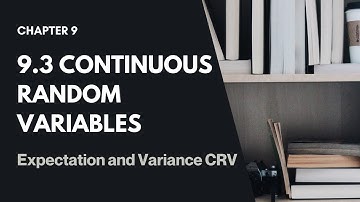 (Part 7) CRV Expectation E(X) and Variance  | Random Variables SM025